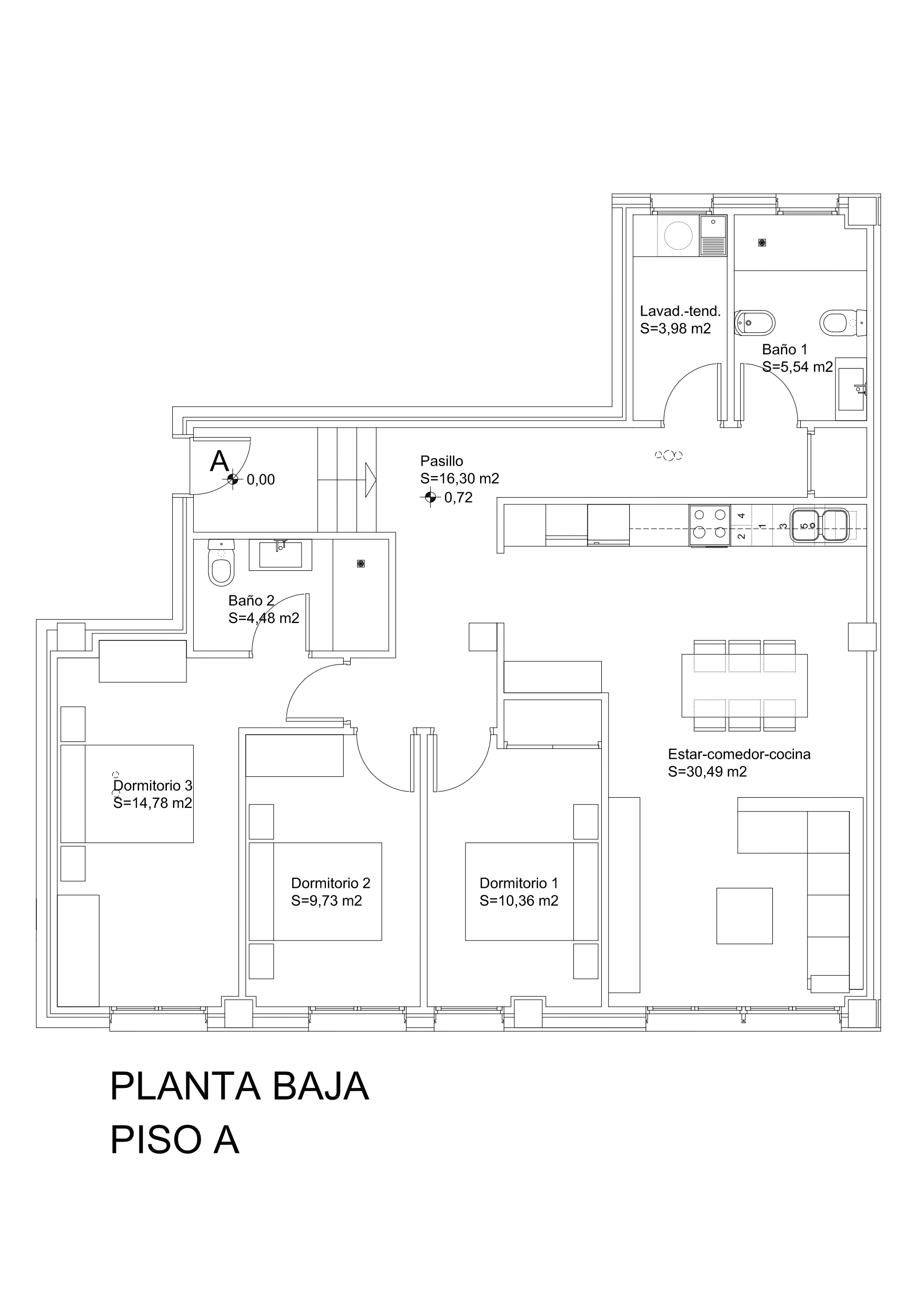 detalles planos de distribución vivienda en venta en a valenzá